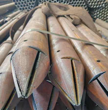 杨浦出尖打孔加工无缝注浆钢花管注浆管厂家